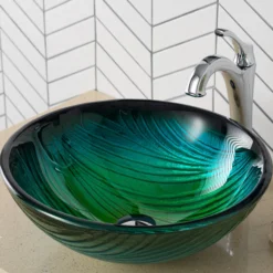 Green Glass Vessel 17