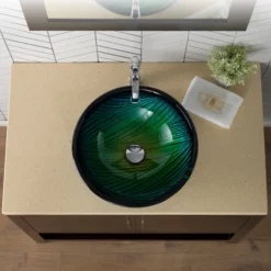 Green Glass Vessel 17