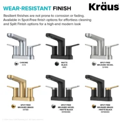 2-Handle 4-inch Centerset Bathroom Faucet in Chrome with Pop Up Drain and Supply Lines