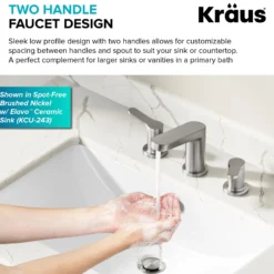 2-Handle 8-inch Widespread Bathroom Faucet in Chrome with Pop Up Drain and Supply Lines