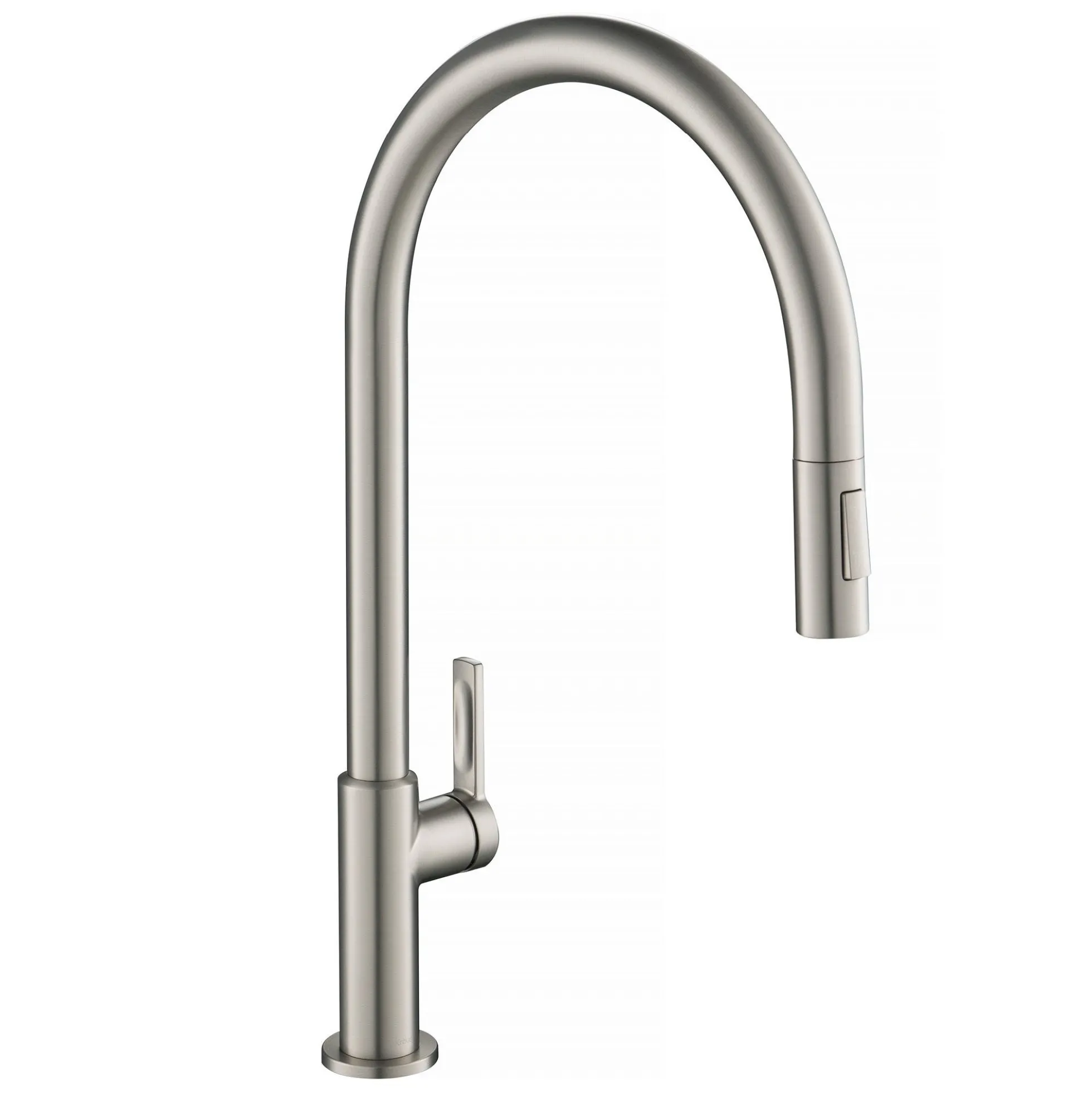 High-Arc Single Handle Pull-Down Kitchen Faucet in Spot Free Stainless Steel