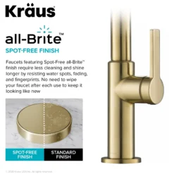 High-Arc Single Handle Pull-Down Kitchen Faucet in Spot Free Antique Champagne Bronze