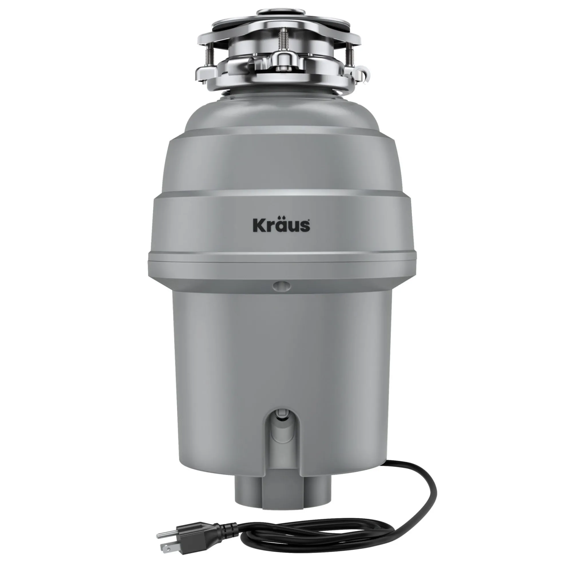 High-Speed 1 HP Continuous Feed Ultra-Quiet Motor Garbage Disposal with Power Cord and Flange Included and Universal Mount
