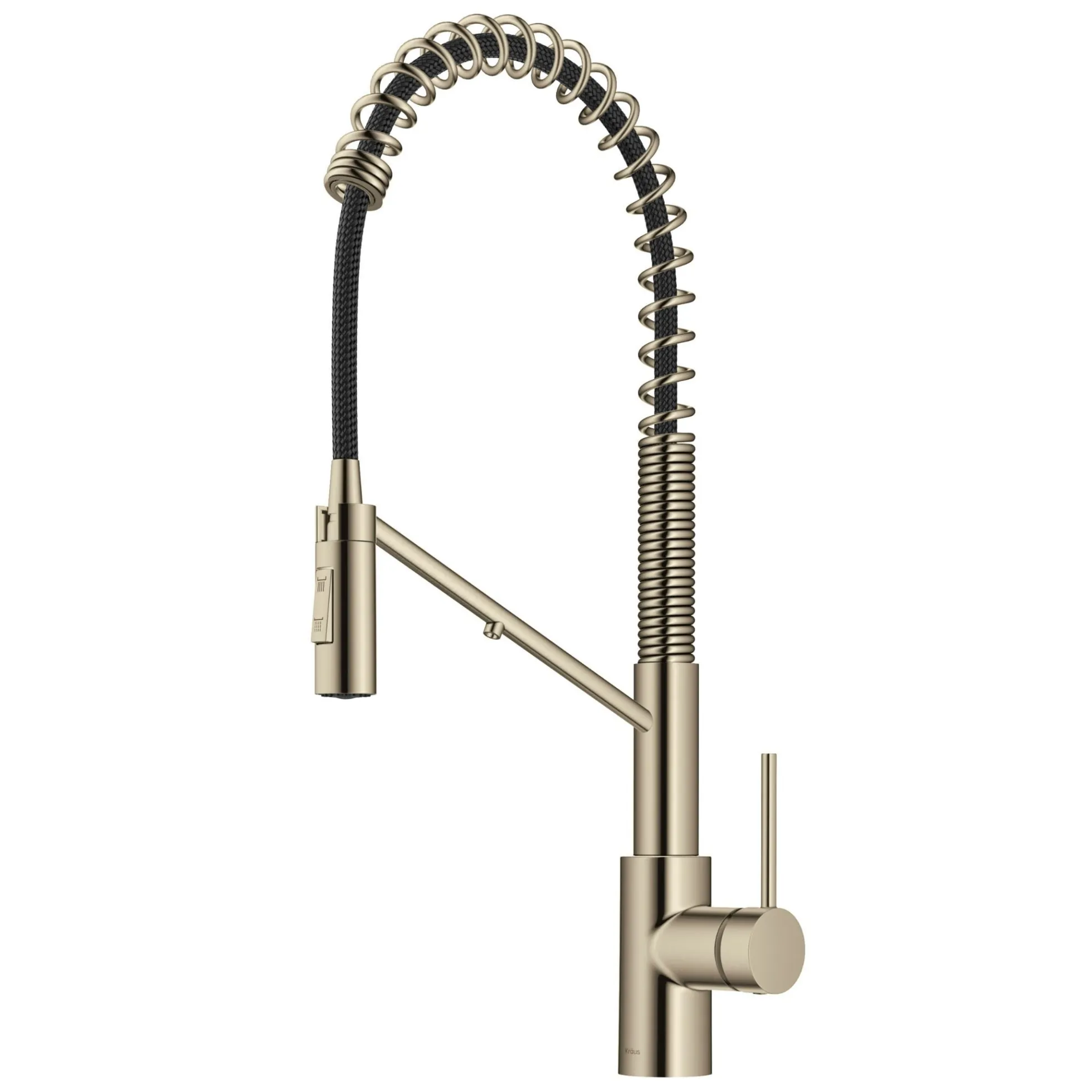 2-in-1 Commercial Style Pull-Down Single Handle Water Filter Kitchen Faucet for Reverse Osmosis or Water Filtration System in Spot-Free Antique Champagne Bronze