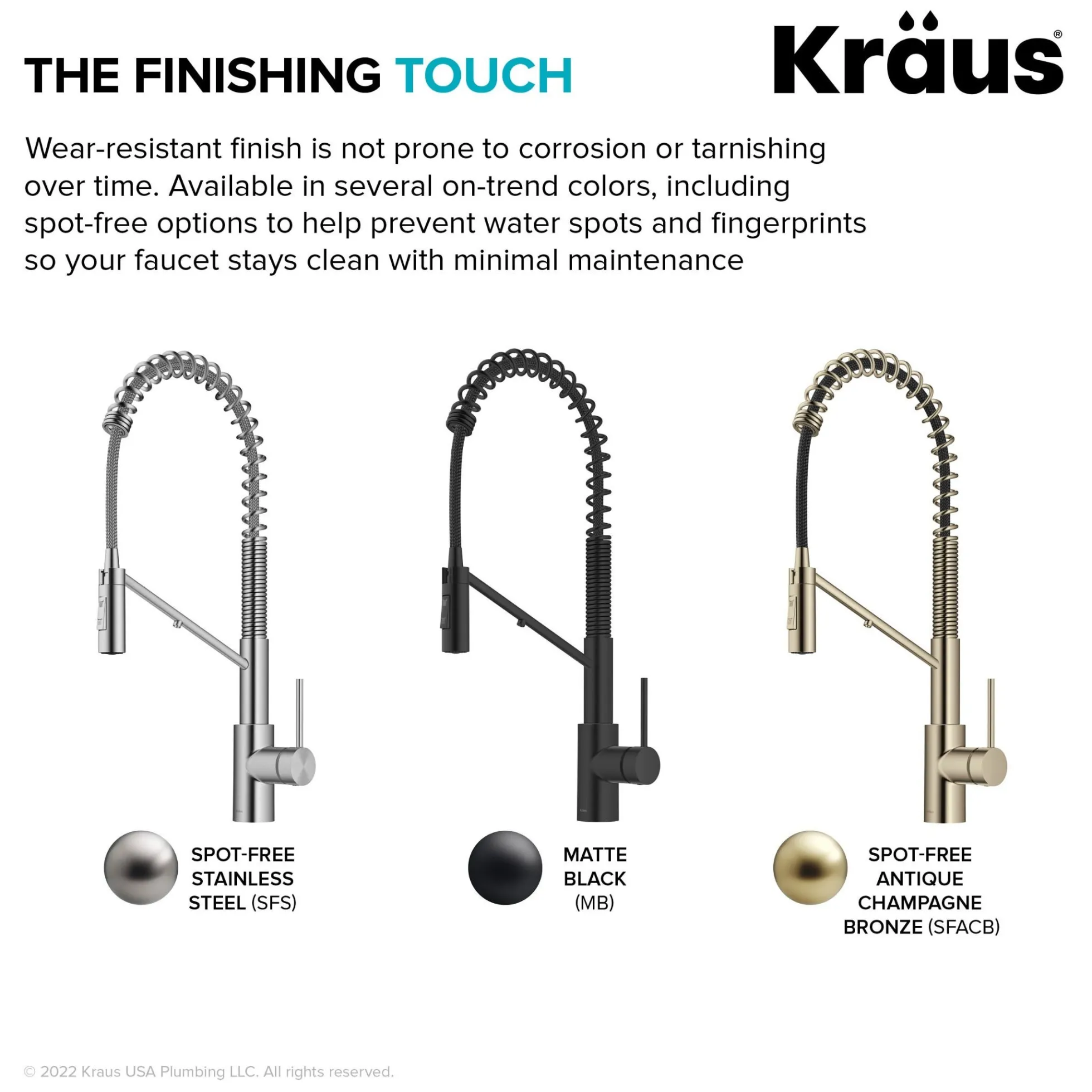 2-in-1 Commercial Style Pull-Down Single Handle Water Filter Kitchen Faucet for Reverse Osmosis or Water Filtration System in Spot-Free Antique Champagne Bronze