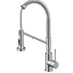 2-in-1 Commercial Style Pull Down Single Handle Water Filter Kitchen Faucet for Reverse Osmosis or Water Filtration System in Chrome
