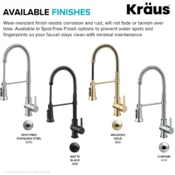 2-in-1 Commercial Style Pull Down Single Handle Water Filter Faucet for Reverse Osmosis or Water Filtration System in Spot Free Stainless Steel