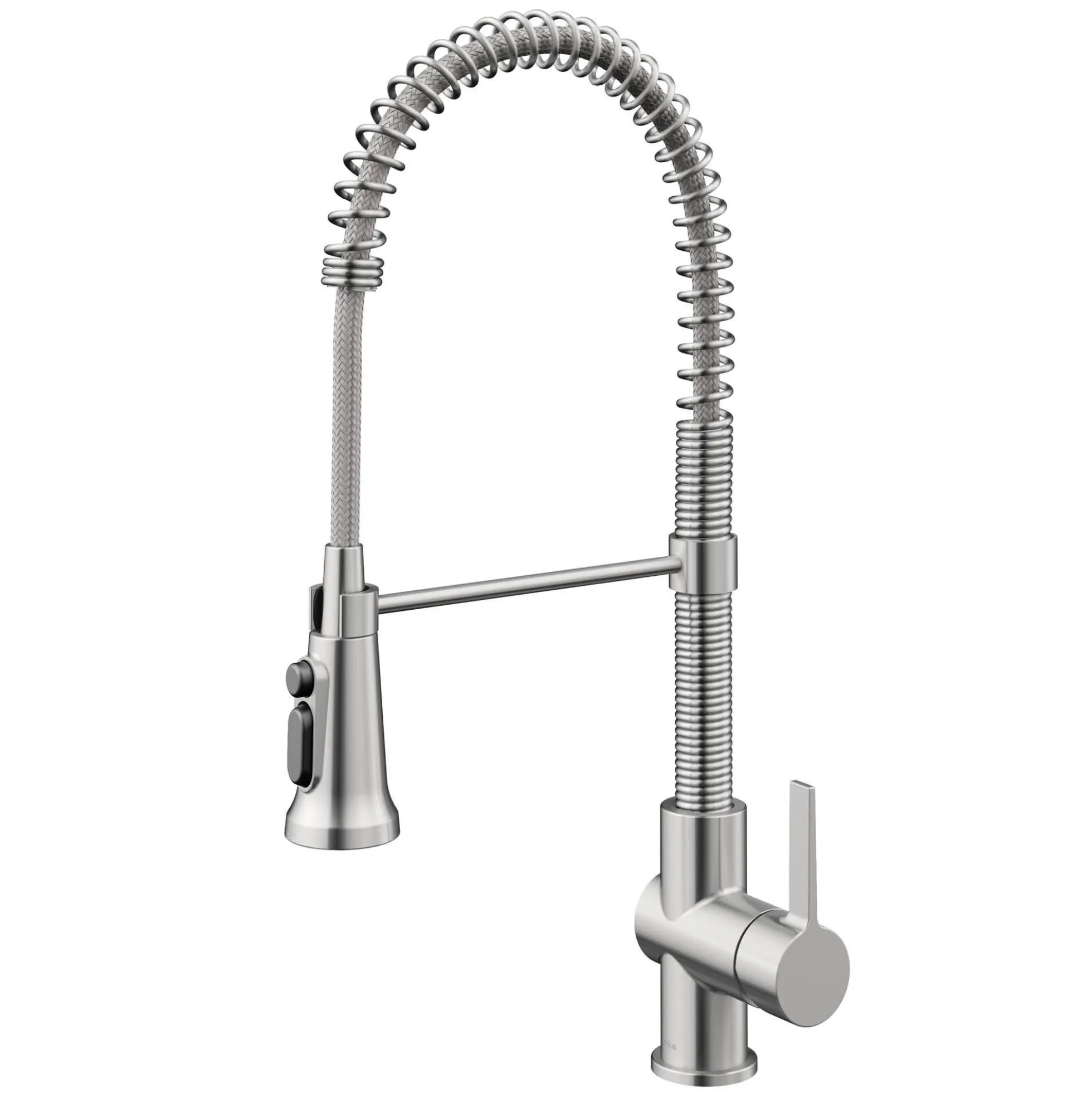2-in-1 Commercial Style Pull Down Single Handle Water Filter Faucet for Reverse Osmosis or Water Filtration System in Spot Free Stainless Steel