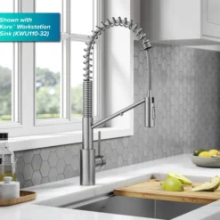 2-in-1 Commercial Style Pull-Down Single Handle Water Filter Kitchen Faucet for Reverse Osmosis or Water Filtration System in Spot-Free Stainless Steel