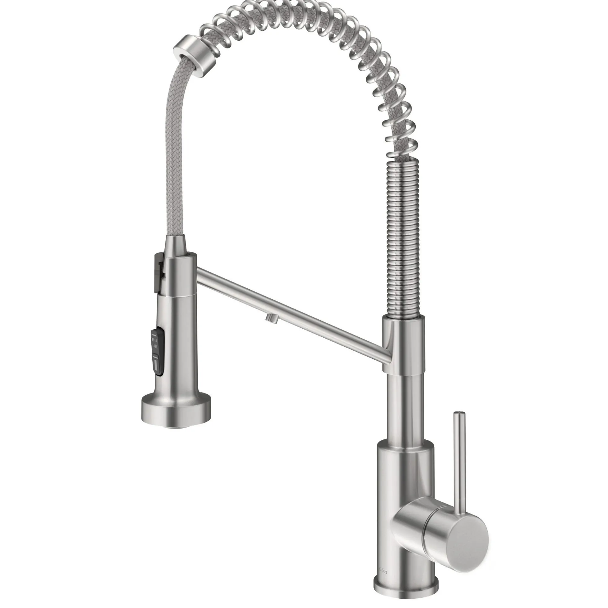 2-in-1 Commercial Style Pull Down Single Handle Water Filter Kitchen Faucet for Reverse Osmosis or Water Filtration System in Spot-Free Stainless Steel