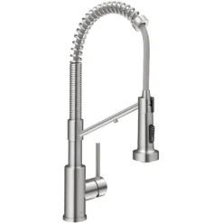2-in-1 Commercial Style Pull Down Single Handle Water Filter Kitchen Faucet for Reverse Osmosis or Water Filtration System in Spot-Free Stainless Steel