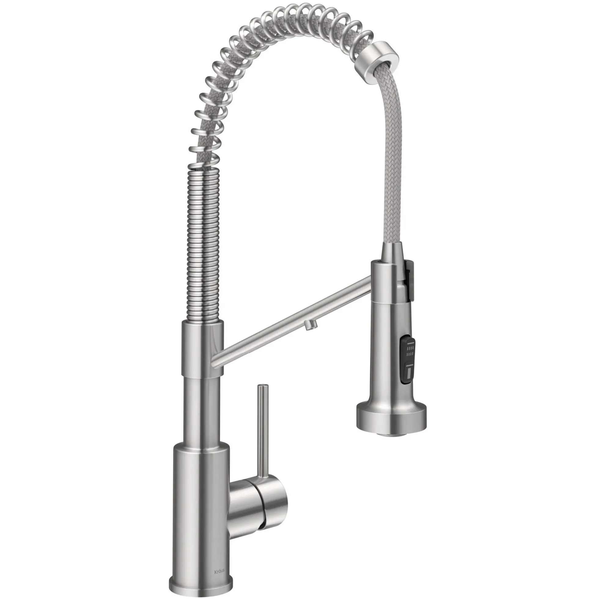 2-in-1 Commercial Style Pull Down Single Handle Water Filter Kitchen Faucet for Reverse Osmosis or Water Filtration System in Spot-Free Stainless Steel