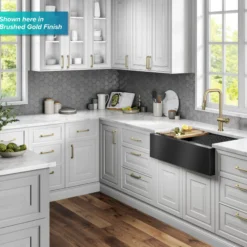 Industrial Pull-Down Single Handle Kitchen Faucet in Black Stainless Steel