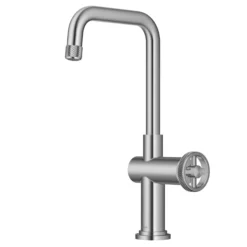 Industrial Single Handle Kitchen Bar Faucet in Spot-Free Stainless Steel