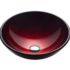 Irruption Red Glass Vessel 16 1/2