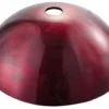 Irruption Red Glass Vessel 16 1/2" Bathroom Sink w/ Pop-Up Drain in Chrome