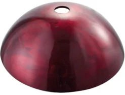 Irruption Red Glass Vessel 16 1/2" Bathroom Sink w/ Pop-Up Drain in Chrome
