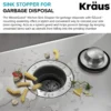 Kitchen Sink Stopper for Garbage Disposals with EZLock™ Mounting Assembly