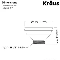 Kitchen Sink Strainer in Beige