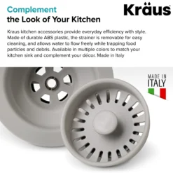 Kitchen Sink Strainer in Grey