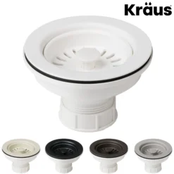 Kitchen Sink Strainer in White