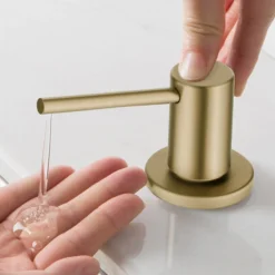 Kitchen Soap and Lotion Dispenser in Brushed Gold