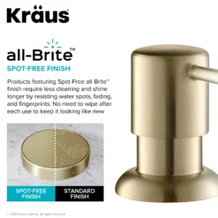 Kitchen Soap and Lotion Dispenser in Spot Free Antique Champagne Bronze