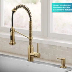 Kitchen Soap and Lotion Dispenser in Spot-Free Brushed Brass