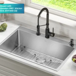 Kitchen Soap and Lotion Dispenser in Spot-Free Black Stainless Steel
