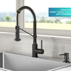 Kitchen Soap and Lotion Dispenser in Spot-Free Black Stainless Steel