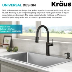 Kitchen Soap and Lotion Dispenser in Oil Rubbed Bronze