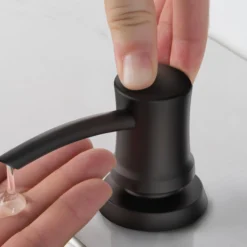 Kitchen Soap and Lotion Dispenser in Matte Black