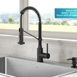 Kitchen Soap and Lotion Dispenser in Matte Black