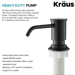Kitchen Soap and Lotion Dispenser in Oil Rubbed Bronze