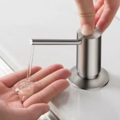 Kitchen Soap and Lotion Dispenser in Spot Free Stainless Steel