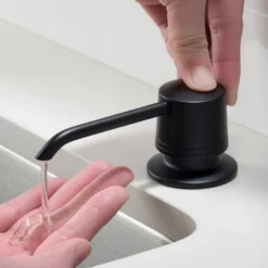 Kitchen Soap and Lotion Dispenser in Matte Black