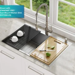 Multipurpose Over Sink Roll-Up Dish Drying Rack in Black