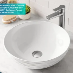 Pop-Up Drain for Bathroom Sinkwithout Overflow in Spot-Free Stainless Steel