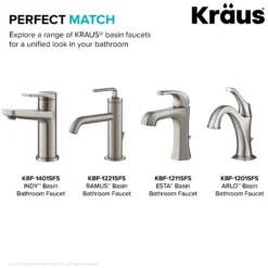 Pop-Up Drain for Bathroom Sink with Overflow in Spot-Free Stainless Steel