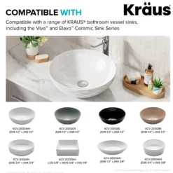 Pop-Up Drain for Bathroom Sink with Extended Threadwithout Overflow in Chrome