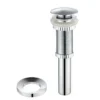 Pop-Up Drain for Bathroom Sinkwithout Overflow and Mounting Ring in Chrome