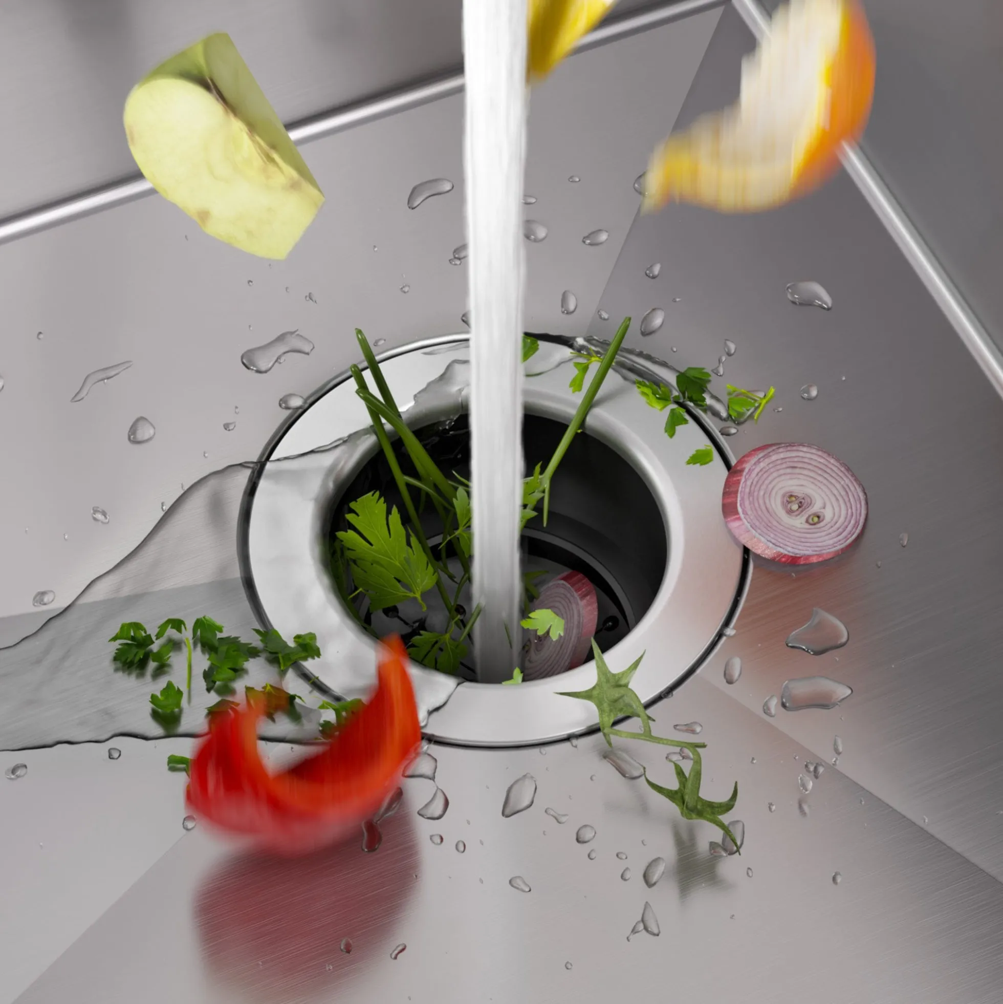 Premier 32” Undermount 50/50 Double Bowl with Low Divider 18-Gauge Stainless Steel Kitchen Sink with WasteGuard™ Continuous Feed Garbage Disposal