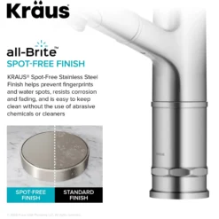 Pull-Out Single Handle Kitchen Faucet in Spot-Free Stainless Steel