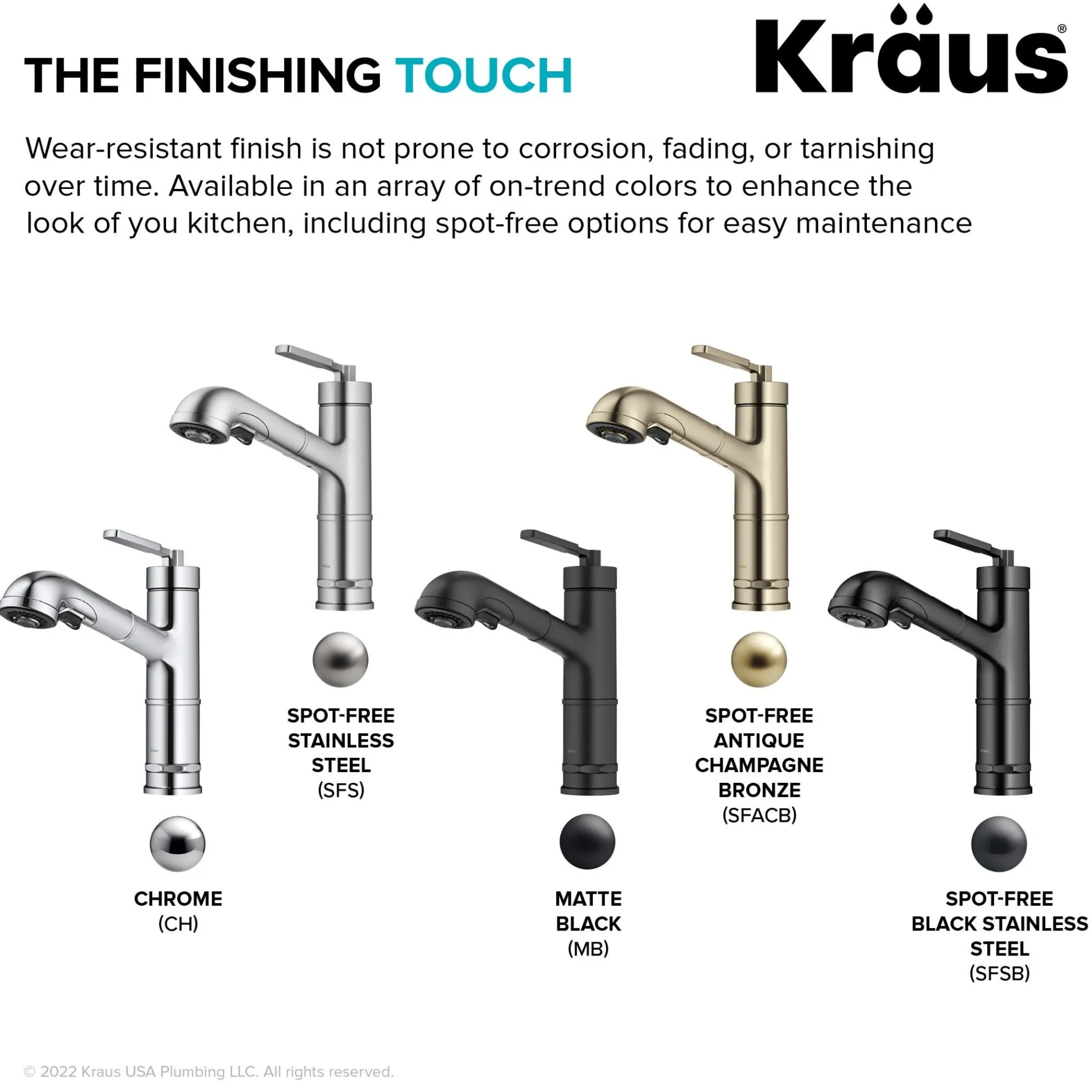 Pull-Out Single Handle Kitchen Faucet in Spot-Free Stainless Steel