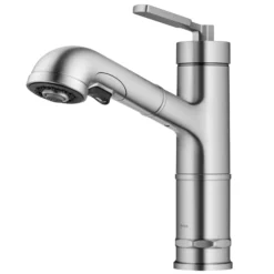 Pull-Out Single Handle Kitchen Faucet in Spot-Free Stainless Steel