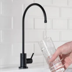 Purita 100% Lead-Free Kitchen Water Filter Faucet in Matte Black