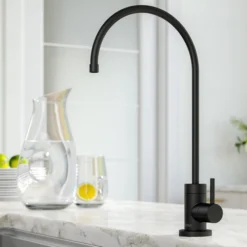 Purita 100% Lead-Free Kitchen Water Filter Faucet in Matte Black