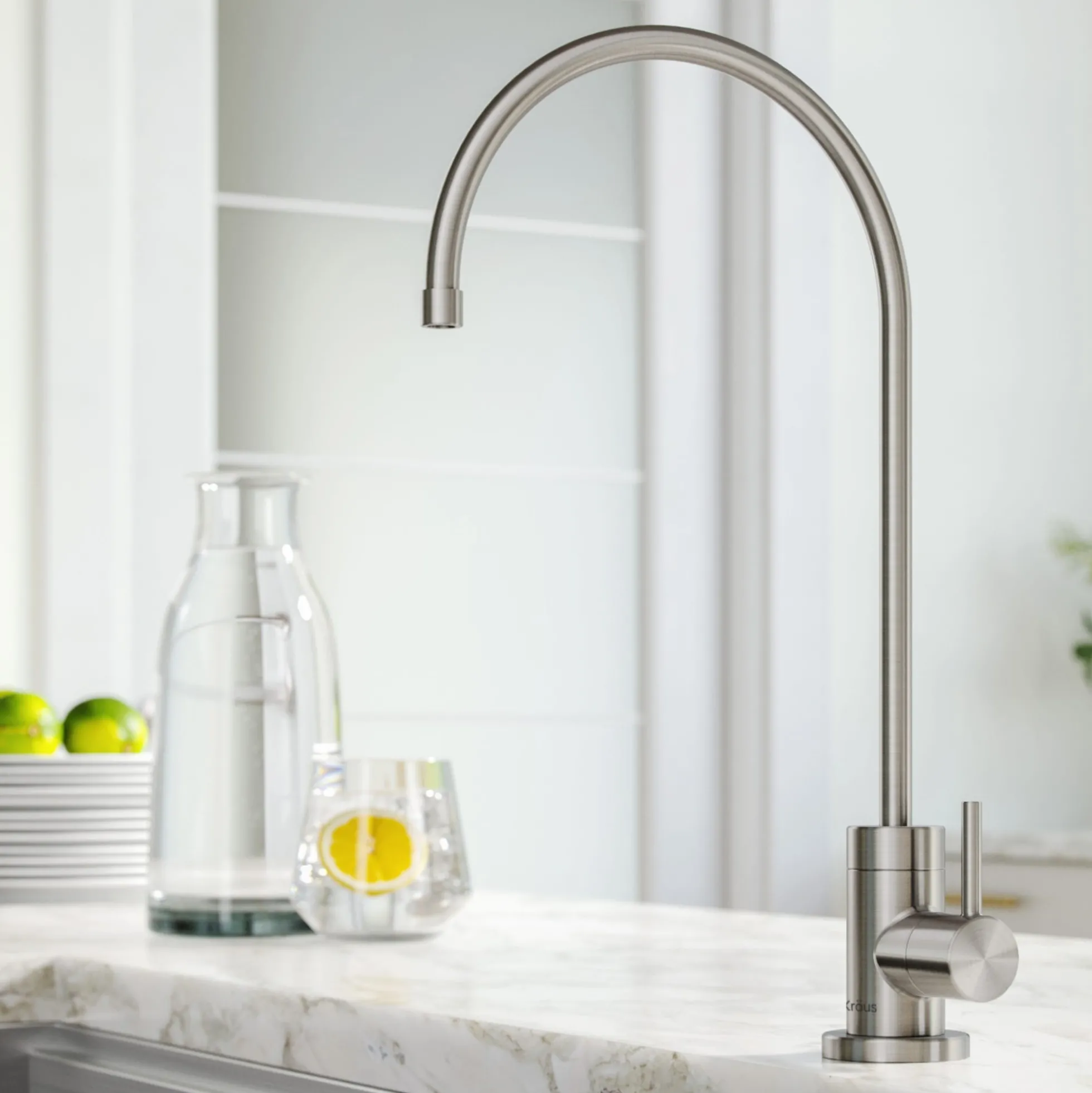 Purita 100% Lead-Free Kitchen Water Filter Faucet in Spot Free Stainless Steel
