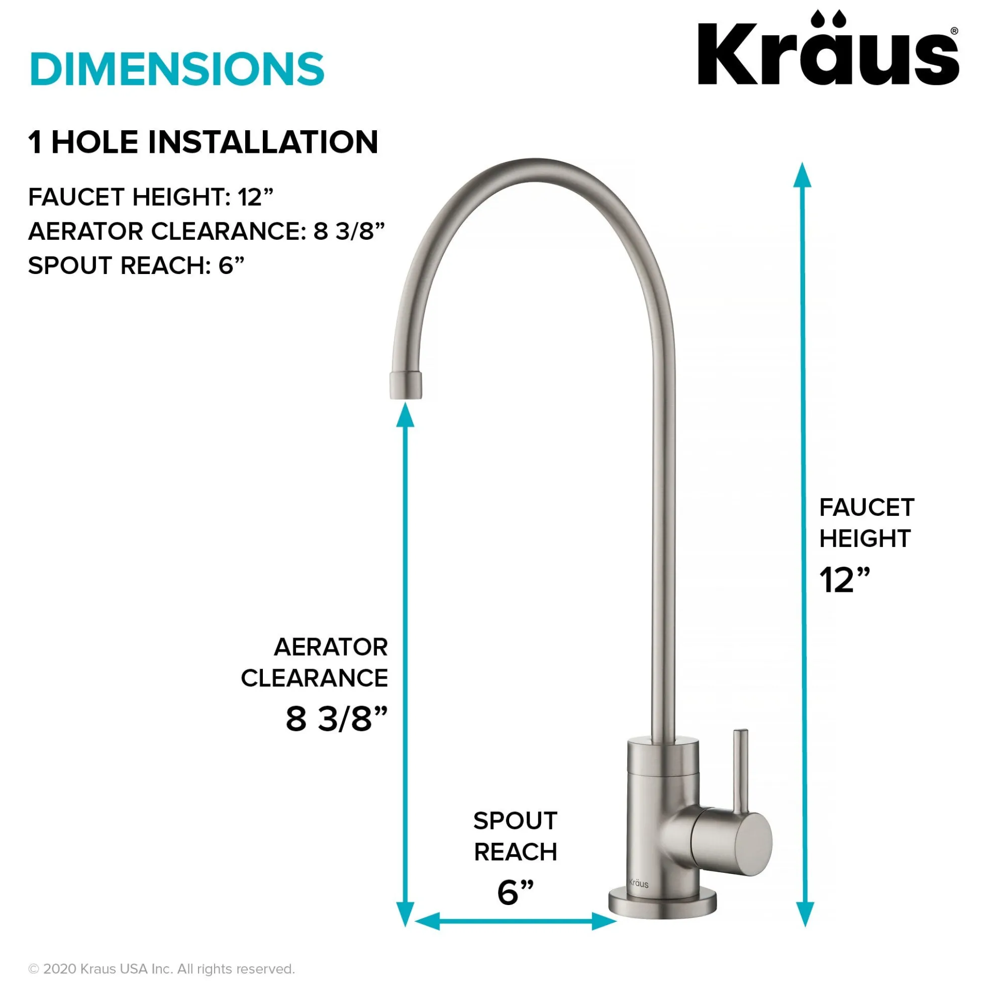 Purita 100% Lead-Free Kitchen Water Filter Faucet in Spot Free Stainless Steel
