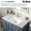 23" RectangularPorcelain CeramicUndermountBathroom Sinkin Whitewith OverflowDrain